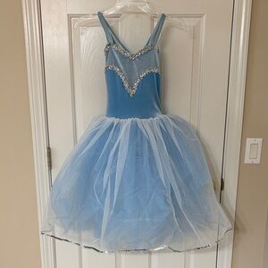 Blue Sparkle Child Ballet Princess Costume
